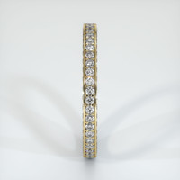 14K Yellow Gold Diamond Eternity Wedding Band Image