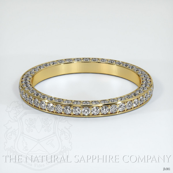 18K Yellow Gold Diamond Eternity Wedding Band