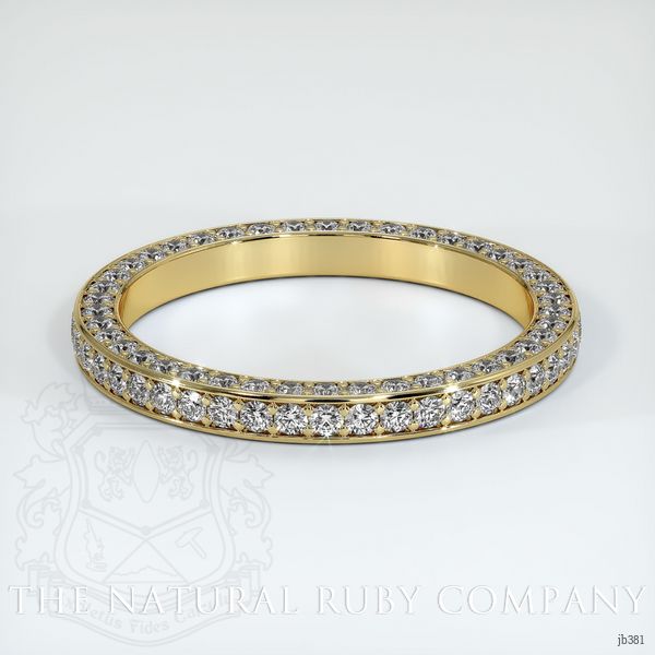 18K Yellow Gold Diamond Eternity Wedding Band