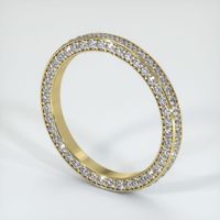 18K Yellow Gold Diamond Eternity Wedding Band Image