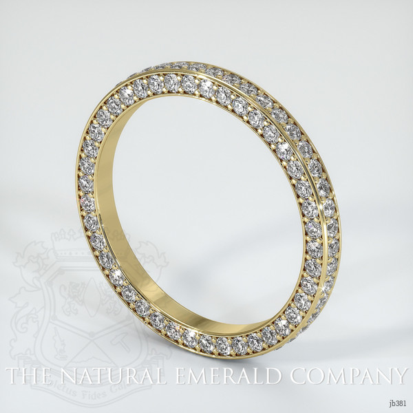 18K Yellow Gold Diamond Eternity Wedding Band