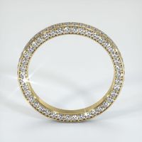 18K Yellow Gold Diamond Eternity Wedding Band Image