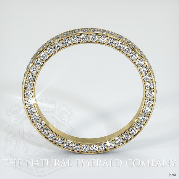 18K Yellow Gold Diamond Eternity Wedding Band