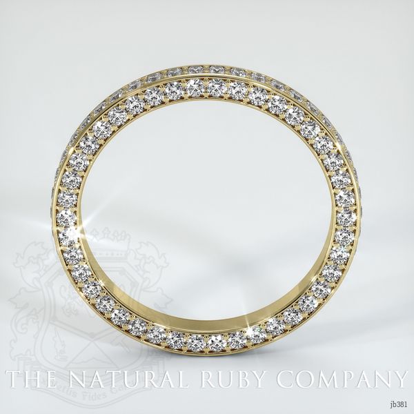 18K Yellow Gold Diamond Eternity Wedding Band