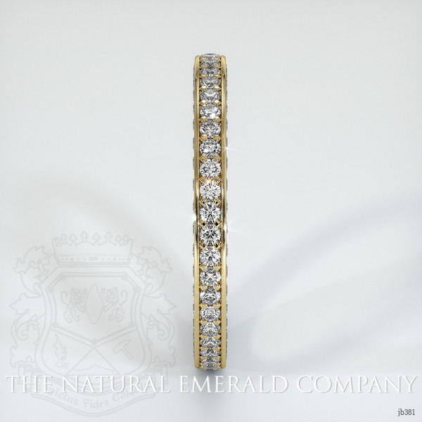18K Yellow Gold Diamond Eternity Wedding Band