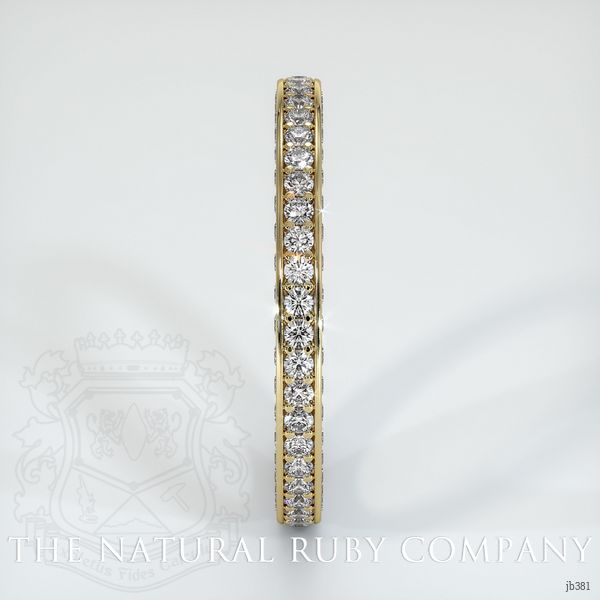18K Yellow Gold Diamond Eternity Wedding Band