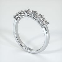 Platinum 950 Diamond Prong Wedding Band Image