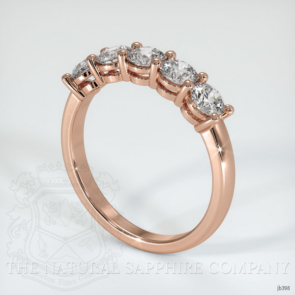 14K Rose Gold Diamond Prong Wedding Band