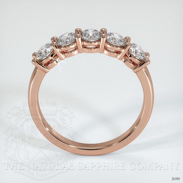 14K Rose Gold Diamond Prong Wedding Band