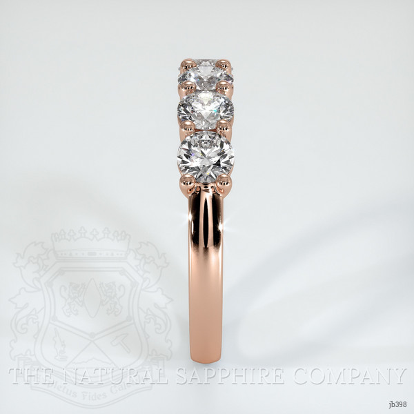 14K Rose Gold Diamond Prong Wedding Band