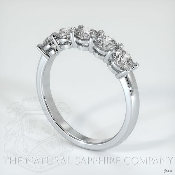 14K White Gold Diamond Prong Wedding Band
