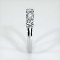 14K White Gold Diamond Prong Wedding Band Image