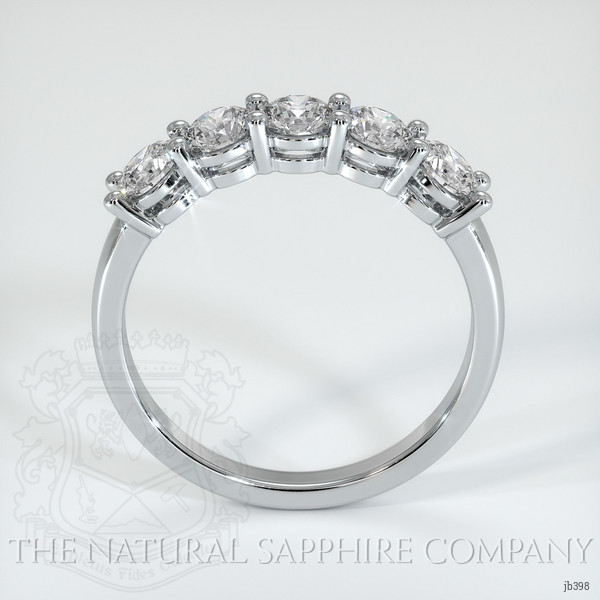 18K White Gold Diamond Prong Wedding Band