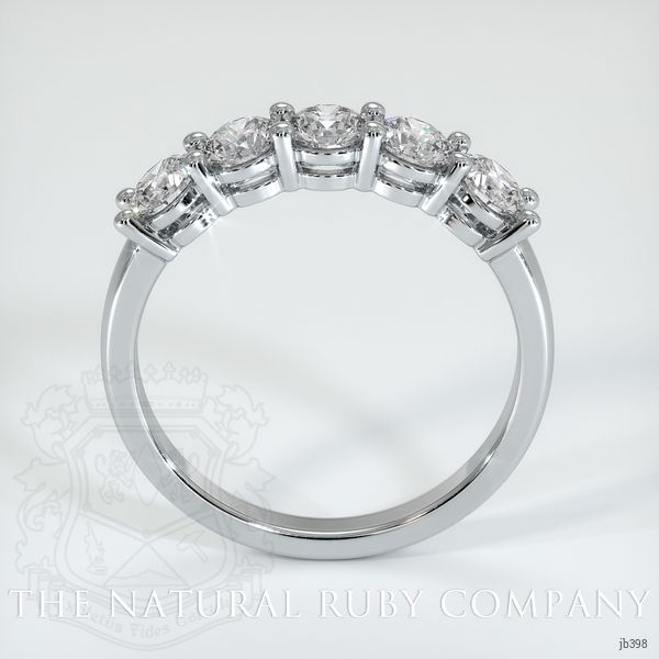 18K White Gold Diamond Prong Wedding Band