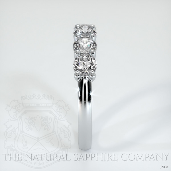 18K White Gold Diamond Prong Wedding Band