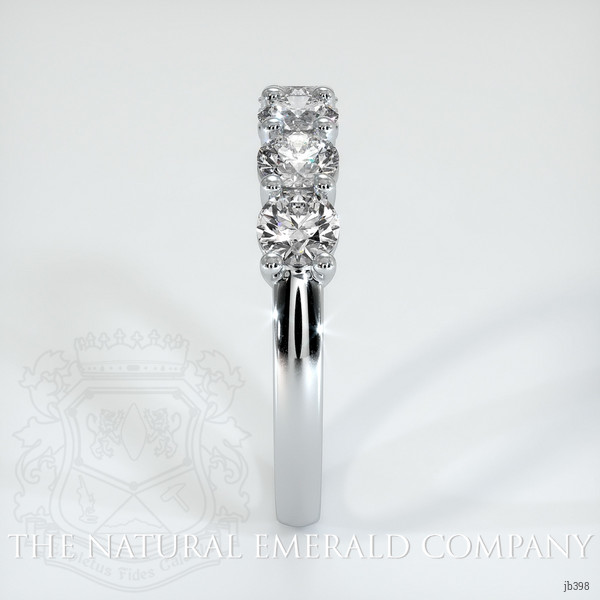 18K White Gold Diamond Prong Wedding Band