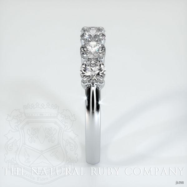 18K White Gold Diamond Prong Wedding Band