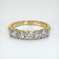 14K Yellow Gold Diamond Prong Wedding Band Video