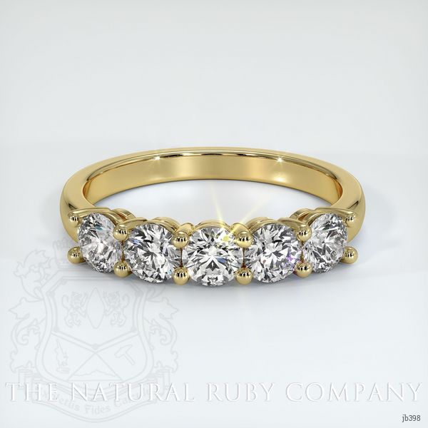 14K Yellow Gold Diamond Prong Wedding Band