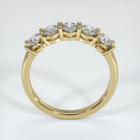 14K Yellow Gold Diamond Prong Wedding Band Image