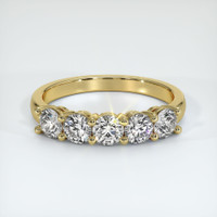 18K Yellow Gold Diamond Prong Wedding Band Video