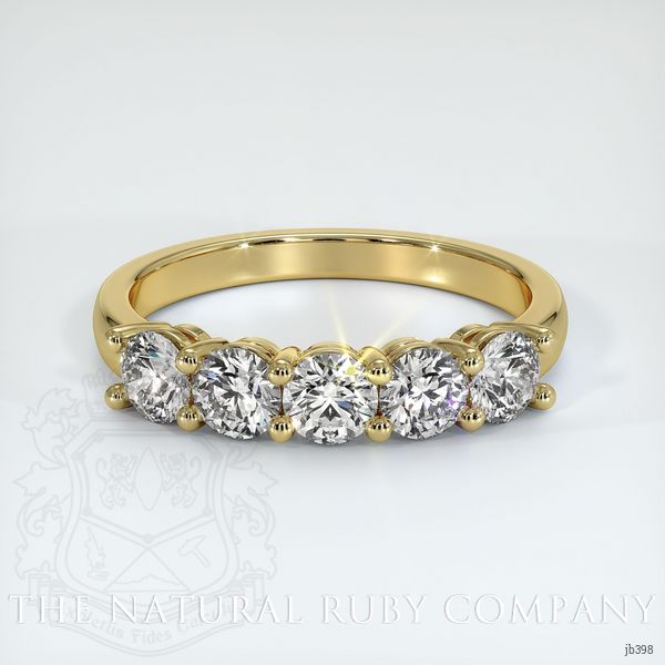 18K Yellow Gold Diamond Prong Wedding Band