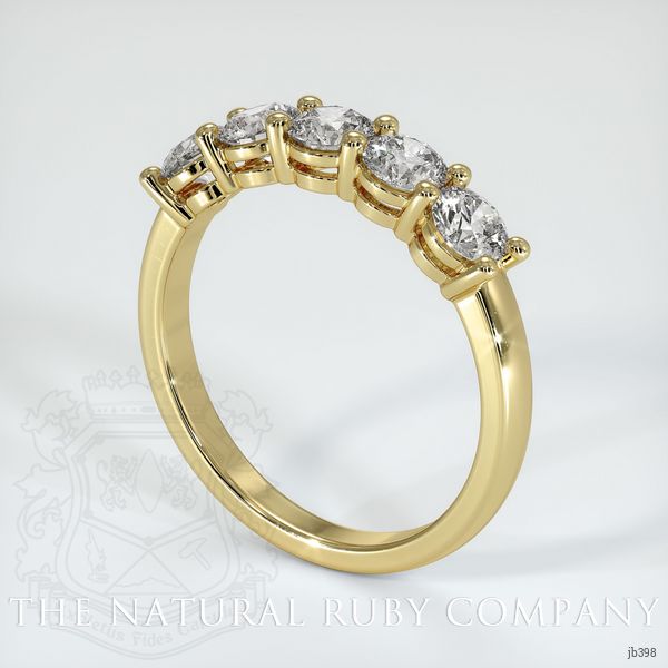 18K Yellow Gold Diamond Prong Wedding Band
