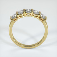 18K Yellow Gold Diamond Prong Wedding Band Image