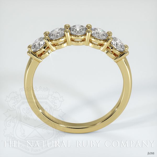 18K Yellow Gold Diamond Prong Wedding Band