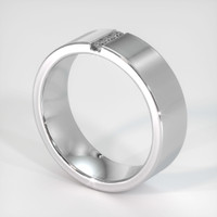 Platinum 950 Diamond Men's Wedding Band Image