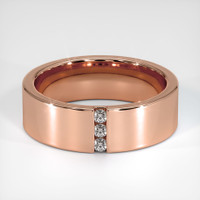 14K Rose Gold Men's Wedding Band Video