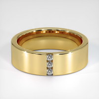 14K Yellow Gold Diamond Men's Wedding Band Video