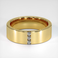 18K Yellow Gold Diamond Men's Wedding Band Video