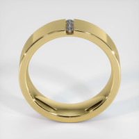 18K Yellow Gold Diamond Men's Wedding Band Image