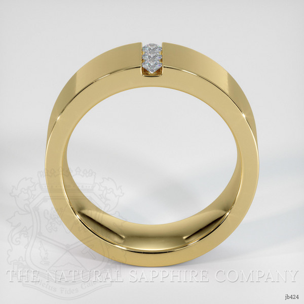 18K Yellow Gold Diamond Men's Wedding Band