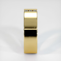 18K Yellow Gold Diamond Men's Wedding Band Image
