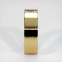 18K Yellow Gold Diamond Men's Wedding Band Image