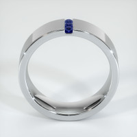 18K White Gold Men's Wedding Band Image