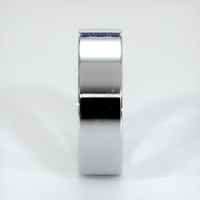 18K White Gold Men's Wedding Band Image