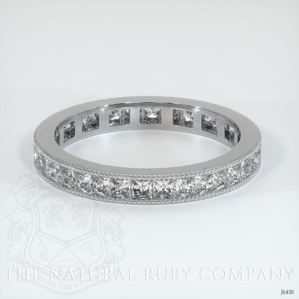 Platinum 950 Diamond Antique Style Wedding Band
