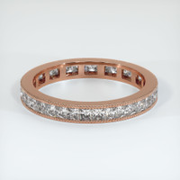 14K Rose Gold Diamond Antique Style Wedding Band Video