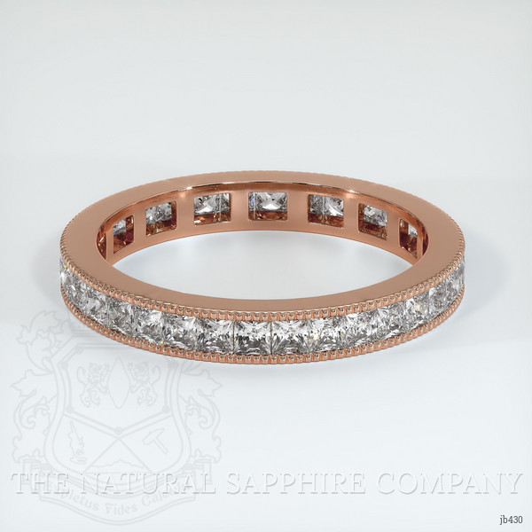 14K Rose Gold Diamond Antique Style Wedding Band