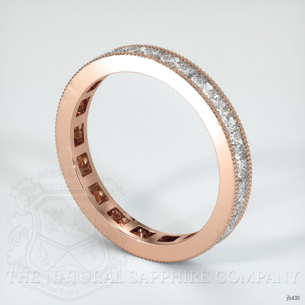 14K Rose Gold Diamond Antique Style Wedding Band