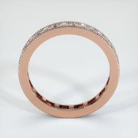 14K Rose Gold Diamond Antique Style Wedding Band Image
