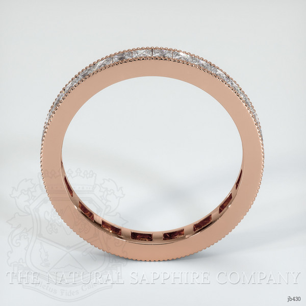 14K Rose Gold Diamond Antique Style Wedding Band