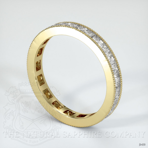 14K Yellow Gold Diamond Antique Style Wedding Band