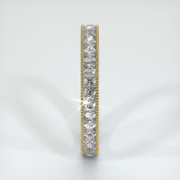 18K Yellow Gold Diamond Antique Style Wedding Band Image