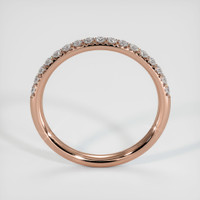 14K Rose Gold Diamond Pave Wedding Band Image