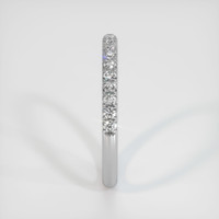 18K White Gold Diamond Pave Wedding Band Image
