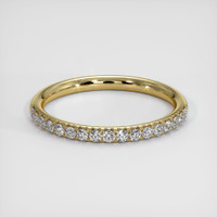 14K Yellow Gold Diamond Pave Wedding Band Video